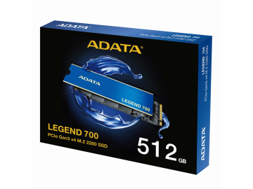 Ổ cứng SSD ADATA Legend 700 512GB NVMe Gen 3x4 (2000MBs/ 1600MBs) - ALEG-700-512GCS - BH 3 Năm