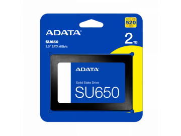 Ổ cứng SSD ADATA SU650 2TB 2.5inch SATA3 (520MBs/ 450MBs) - ASU650SS-2TT-R - BH 3 Năm