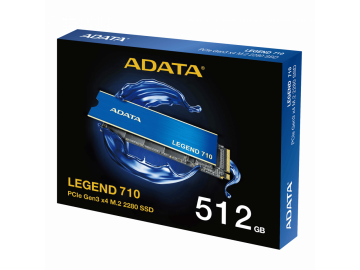 Ổ cứng SSD ADATA Legend 710 NVMe M.2 PCIe 512GB/1TB/2TB Gen 3x4, (2400MBS/1800MBS) - BH 3 Năm
