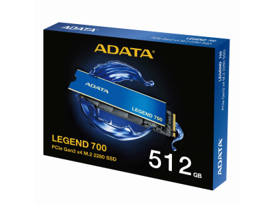 Ổ cứng SSD ADATA Legend 700 512GB NVMe Gen 3x4 (2000MBs/ 1600MBs) - ALEG-700-512GCS - BH 3 Năm