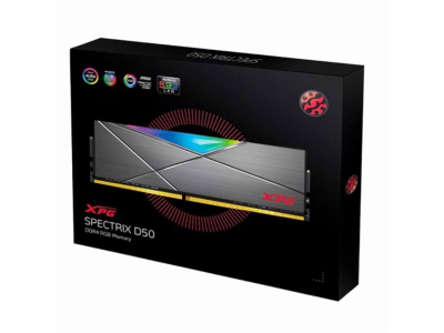 Ram Adata Spectrix D50 RGB Grey 16GB (1x16GB) DDR4 3200Mhz - AX4U320016G16A-ST50 - BH 5 Năm